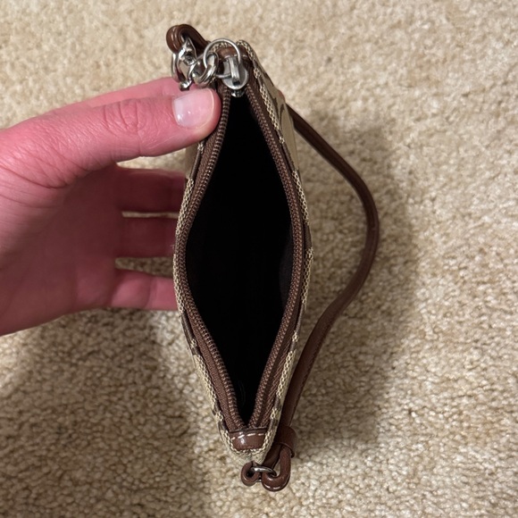 Coach Brown Signature Wristlet - Picture 3 of 3